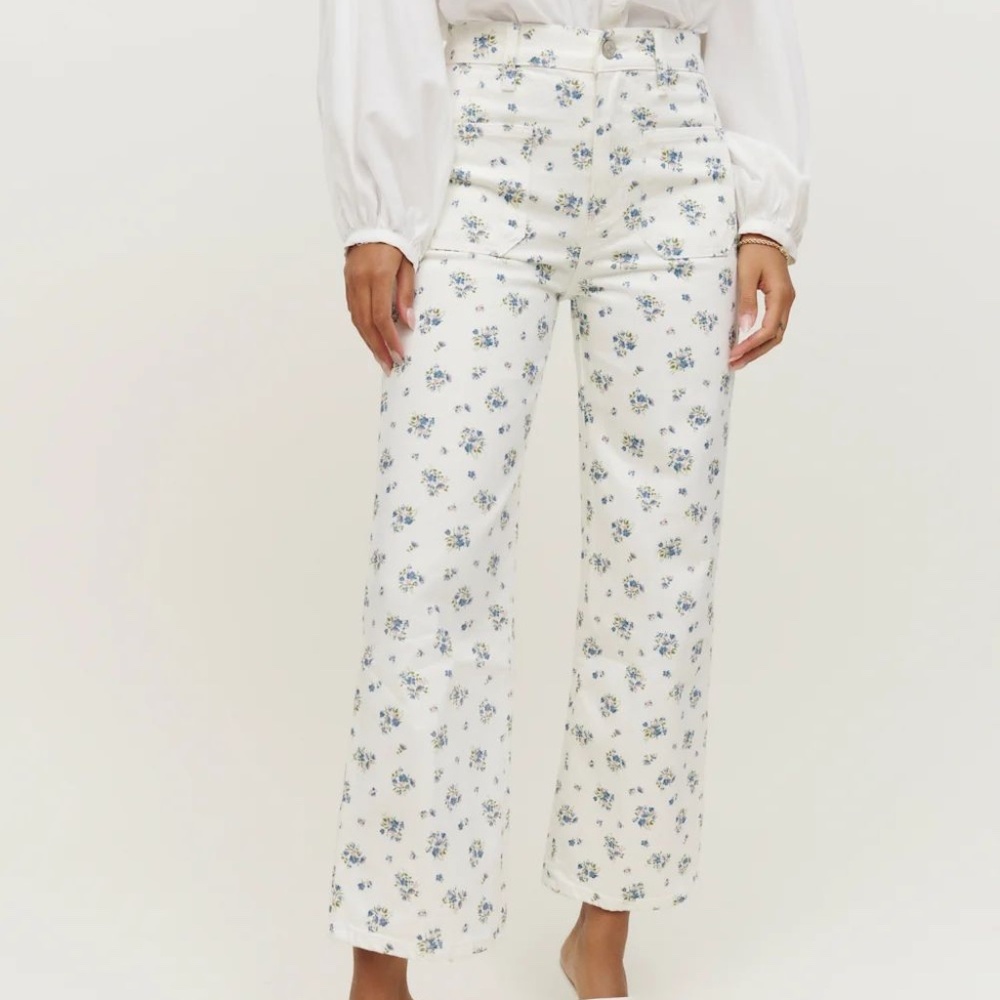 Reformation Alyssa High Rise Wide Leg Jeans Blaire - Size 24 NWOT